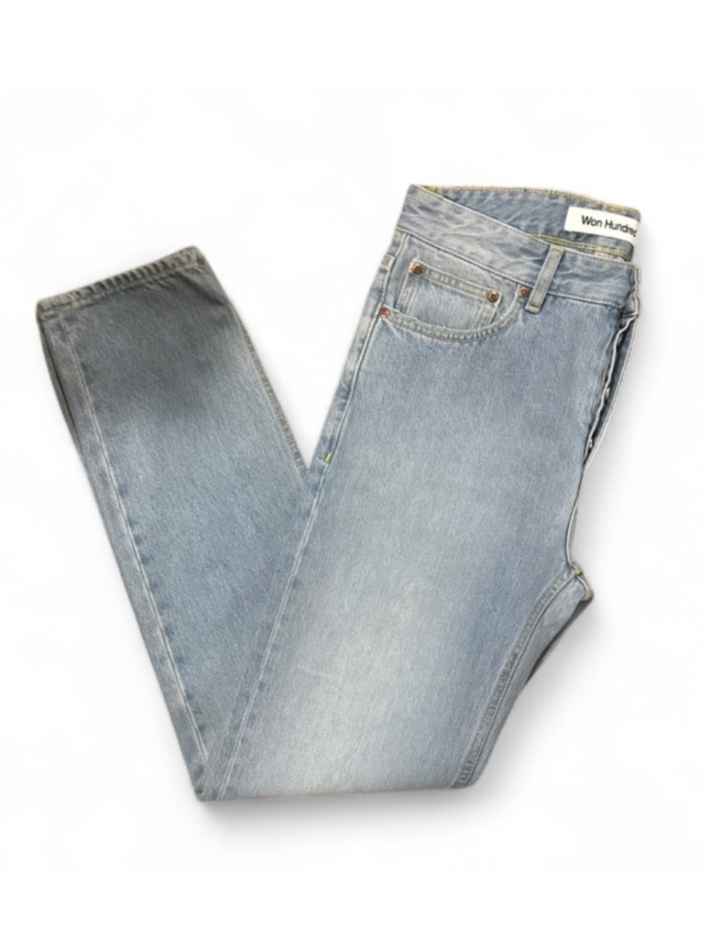 NWT Men’s Won Hundred Light Blue Slim Straight Denim Jeans Size W28 x L30